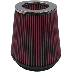 Image of S&B Air Filter For Intake Kits 75-2557 Oiled Cotton Cleanable 6 Inch Red KF-1016