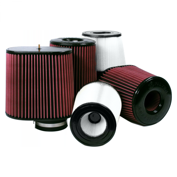 Image of S&B Air Filters for Competitors Intakes AFE XX-90008 Dry Extendable White CR-90008D