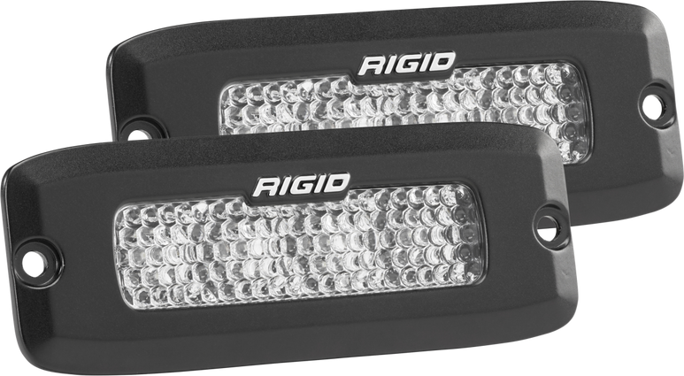 Image of Rigid Industries Driving Diffused Black Flush Mount Pair SR-Q Pro 925513