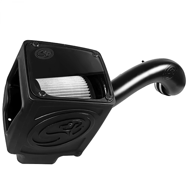 Image of S&B Cold Air Intake For 16-19 Silverado/Sierra 2500, 3500 6.0L Dry Extendable White 75-5110D