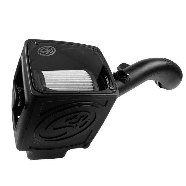 Image of S&B Cold Air Intake For 09-13 Chevrolet Silverado/ Sierra 2500 3500 6.0L Dry Extendable White 75-5061-1D