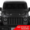 Image of S&B Air Hood Scoop System for 18-20 Wrangler JL Rubicon 2.0L, 3.6L, 2020 Jeep Gladiator 3.6L S&B Intake Required AS-1014