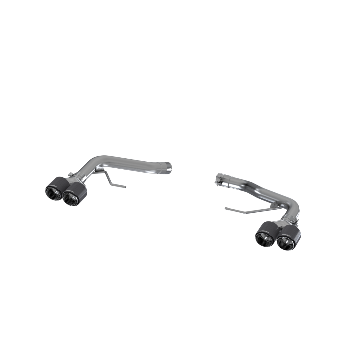 Image of MBRP Porsche 2.5 Inch Axle Back Dual Split Rear Bypass Pro Series Carbon Fiber Tips For 14-20 Porsche Macan S56023CF