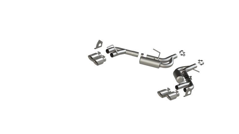 Image of MBRP Chevrolet 2.5 Inch Dual Axle Back NPP Installer Series For 16-20 Chevrolet Camaro V6 3.6L S7039AL