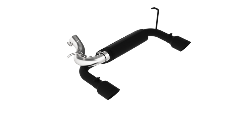 Image of MBRP Axle Back Dual Rear Exit Black For 07-18 Jeep Wrangler/Rubicon JK 3.6L/3.8L V6 S5528BLK
