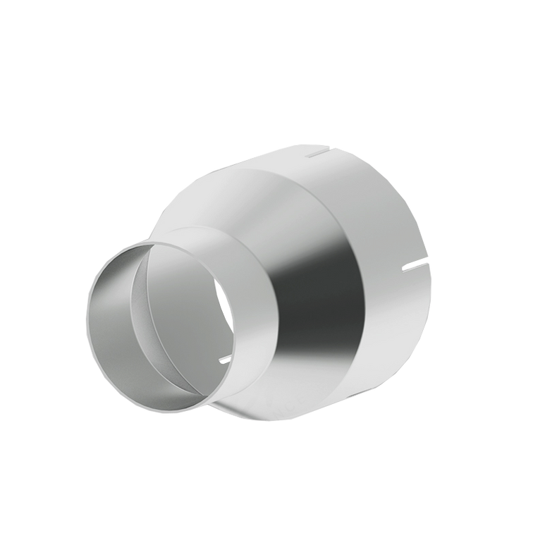 Image of MBRP 4 Inch ID To 5 Inch ID 7 Inch Length Exhaust Pipe Adapter T409 Stainless Steel UA9004
