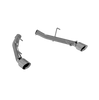 Image of MBRP Dual Axle Back Muffler Bypass T304 Stainless Steel For 05-10 Ford Mustang GT 4.6L S7202304