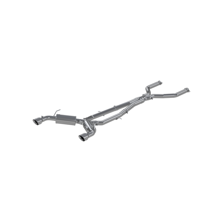 Image of MBRP 3 Inch Cat Back Exhaust System Dual Rear For 16-20 Infiniti Q50 3.0L RWD/AWD T304 Stainless Steel S4400304