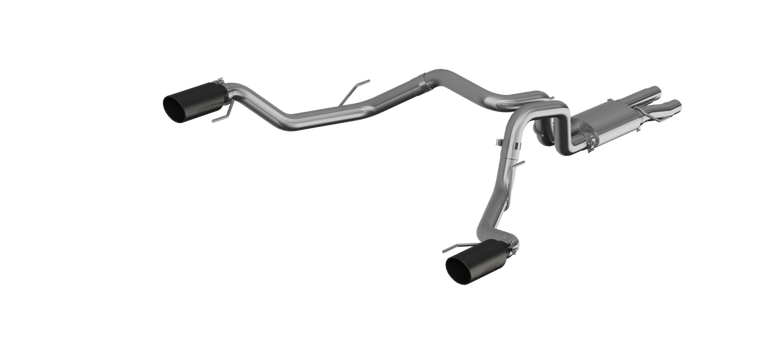 Image of MBRP 3 Inch Exhaust Resonator Back Dual Rear Exit T409 Stainless Steel For 17-20 Ford F-150 Raptor 3.5L EcoBoost S5264409