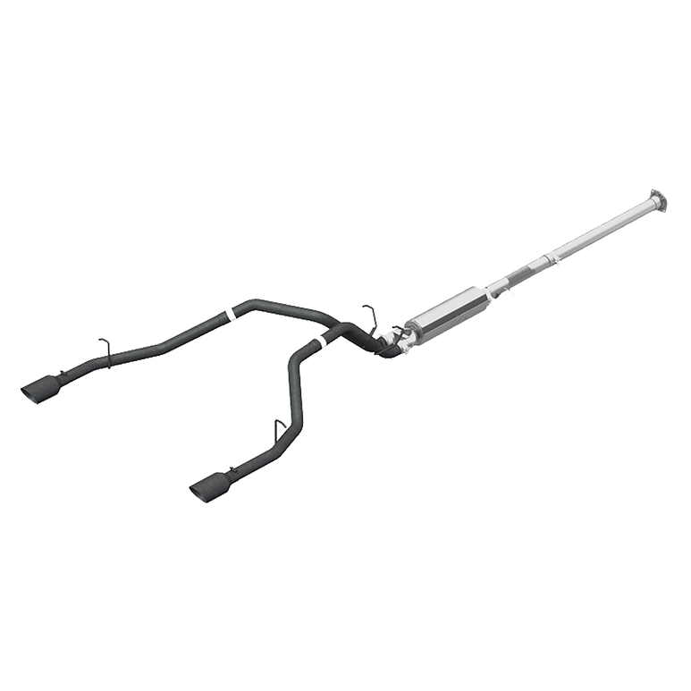 Image of MBRP Cat Back Exhaust System Dual Split Rear Black Coated For 19-20 RAM Hemi 1500 5.7L Crew/Quad Cab S5152BLK