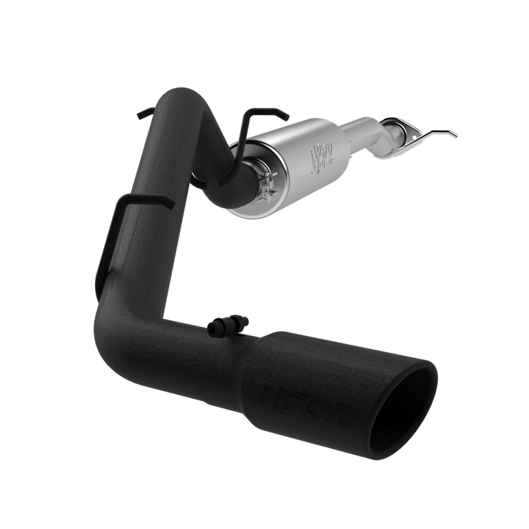 Image of MBRP 3 Inch Cat Back Exhaust System Single Side Black Coated For 17-20 Colorado/Canyon 2.5L/3.6L S5090BLK