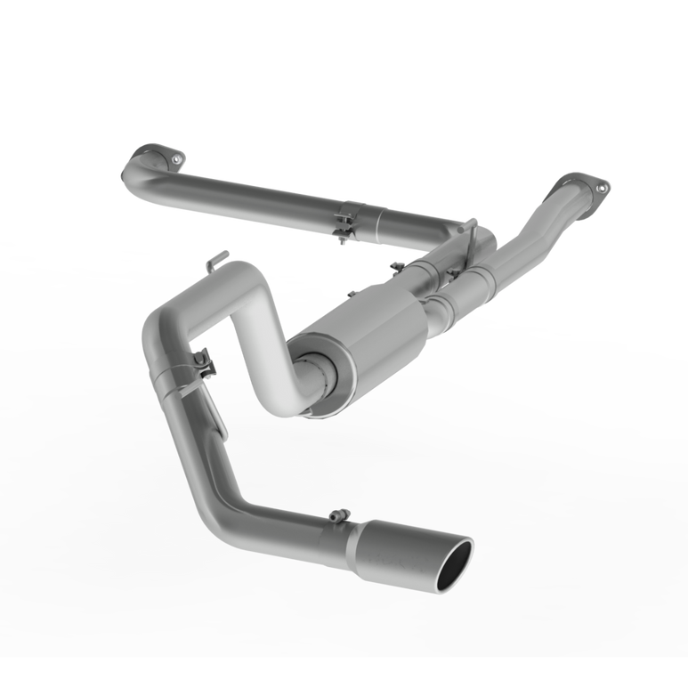 Image of MBRP 3 Inch Cat Back Exhaust System Single Side T304 Stainless Steel For 16-19 Nissan 5.6L Titan XD S5408304