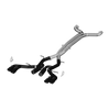 Image of MBRP 3 Inch Dual Cat Back Exhaust System Quad Tips Black Coated Race Version For 16-20 Chevrolet Camaro, V8 6.2L 6 Speed Coupe Only 17-20 Chevrolet Camaro ZL1- Coupe Only S7033BLK