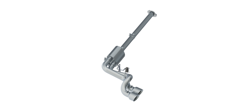 Image of MBRP 3 Inch Cat Back Exhaust System Preaxle Dual Outlet T304 Stainless Steel For 09-14 Ford F-150 3.5L EcoBoost/5.0L/3.7L S5261304