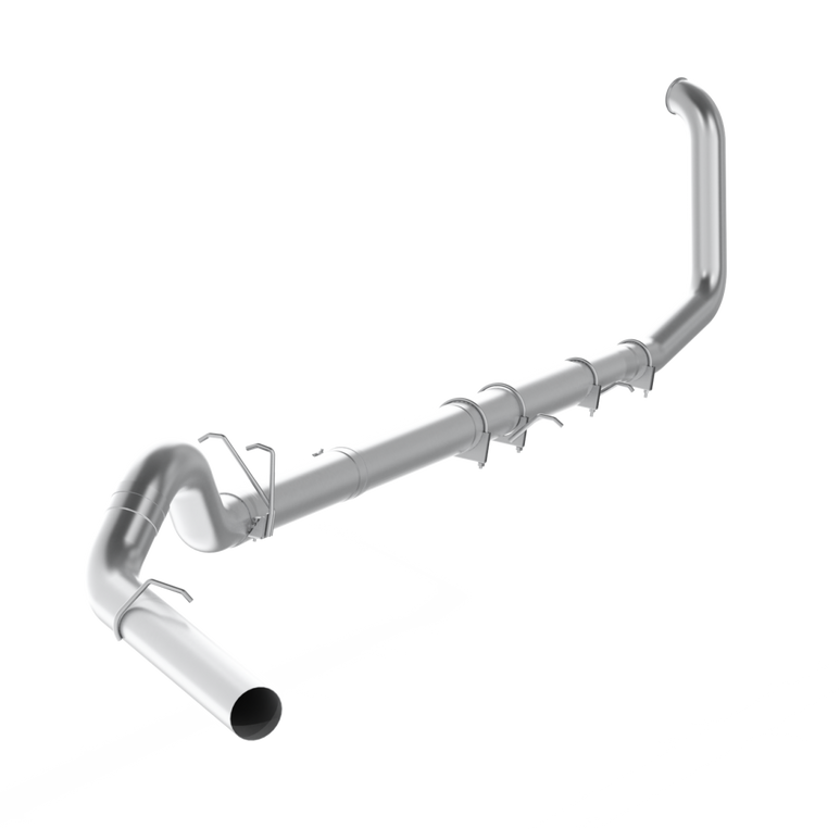 Image of MBRP 5 Inch Turbo Back Off Road Single No Muffler T409 Stainless Steel For 99-03 Ford F-250/350 7.3L S62220SLM