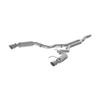 Image of MBRP 3 Inch Cat Back Exhaust System Dual Split Rear For 15-20 Ford Mustang 2.3 EcoBoost Race Version 4.5 Inch Tips Aluminized Steel S7275AL