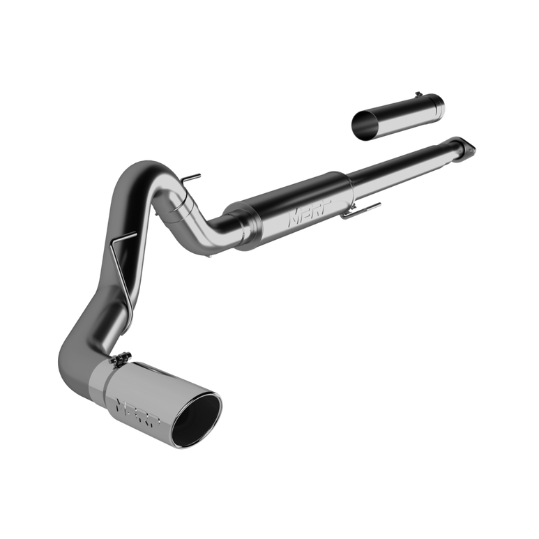 Image of MBRP 4 Inch Cat Back Exhaust System Single T409 Stainless Steel For 15-20 Ford F-150 2.7L/3.5L EcoBoost Excludes 19 F150 Limited S5259409