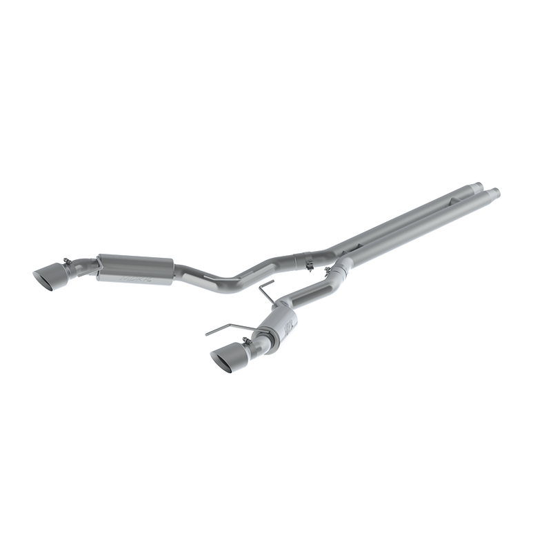 Image of MBRP 3 Inch Cat Back Exhaust System For 15-17 Ford Mustang GT 5.0-Coupe Only Dual Split Rear Race Version 4.5 Inch Tips T409 Stainless Steel S7278409