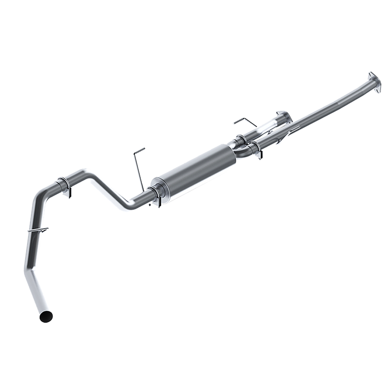 Image of MBRP Cat Back Exhaust System Single Side No Tip Aluminized Steel For 09-20 Toyota Tundra S5314P