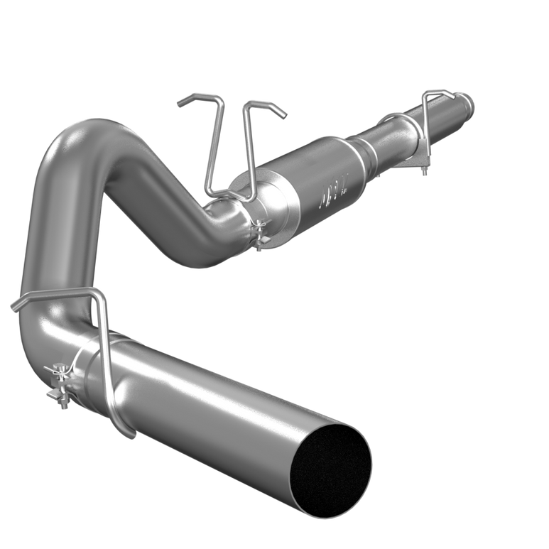 Image of MBRP Cat Back Exhaust System 4 Inch Single Side Exit No Tip Included Aluminized Steel For 99-04 Ford F-250/350 V-10 S5206P