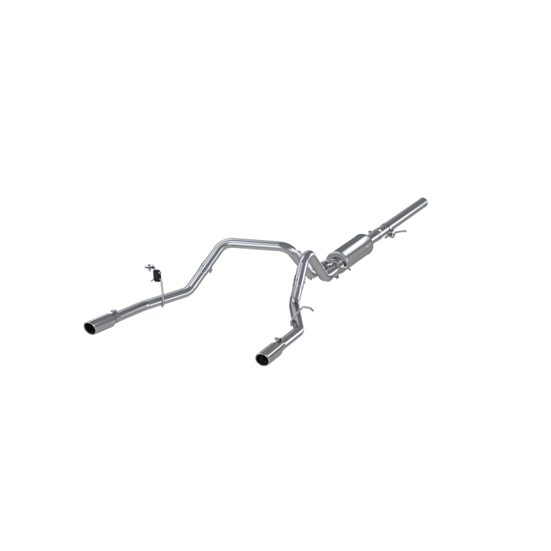 Image of MBRP 3 Inch Cat Back Exhaust System Dual Split Rear T409 Stainless Steel For 14-18 Silverado/Sierra 1500 S5084409