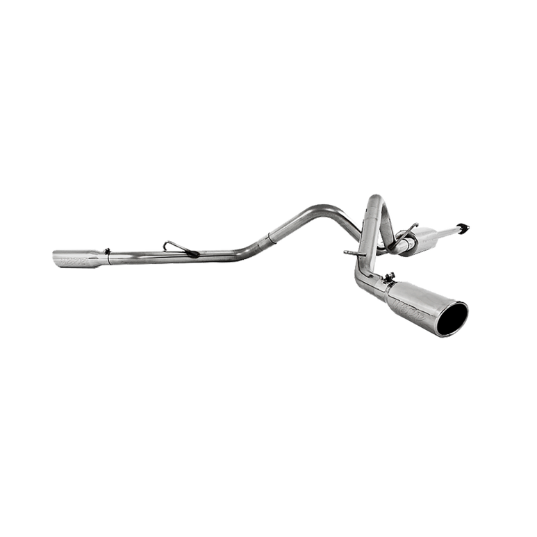 Image of MBRP Cat Back Exhaust System Dual Split Side T409 Stainless Steel For 05-15 Toyota Toyota Tacoma S5328409