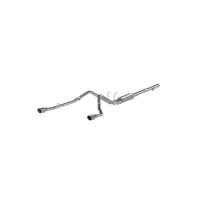 Image of MBRP Cat Back Exhaust System Dual Split Rear Aluminized Steel Through Stock Bumper For 09-18 RAM 1500 5.7L 19-19 RAM 1500 Classic S5146AL