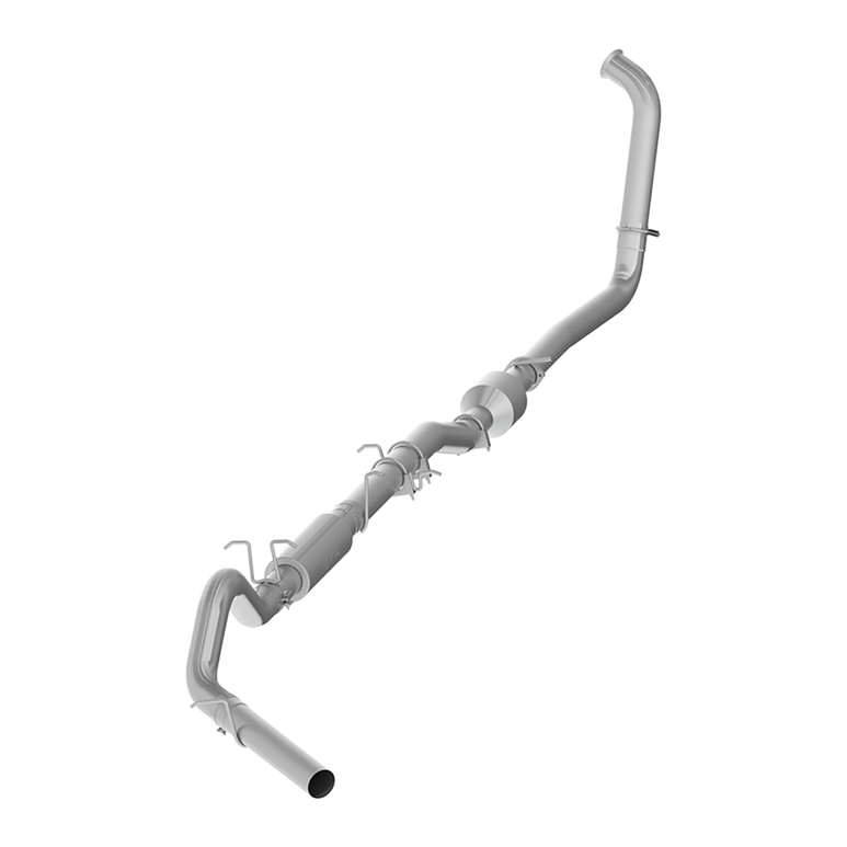 Image of MBRP 4 Inch Turbo Back Single Side Stock Cat For 03-07 Ford F-250/350 6.0L, Extended Cab/Crew Cab S6206P
