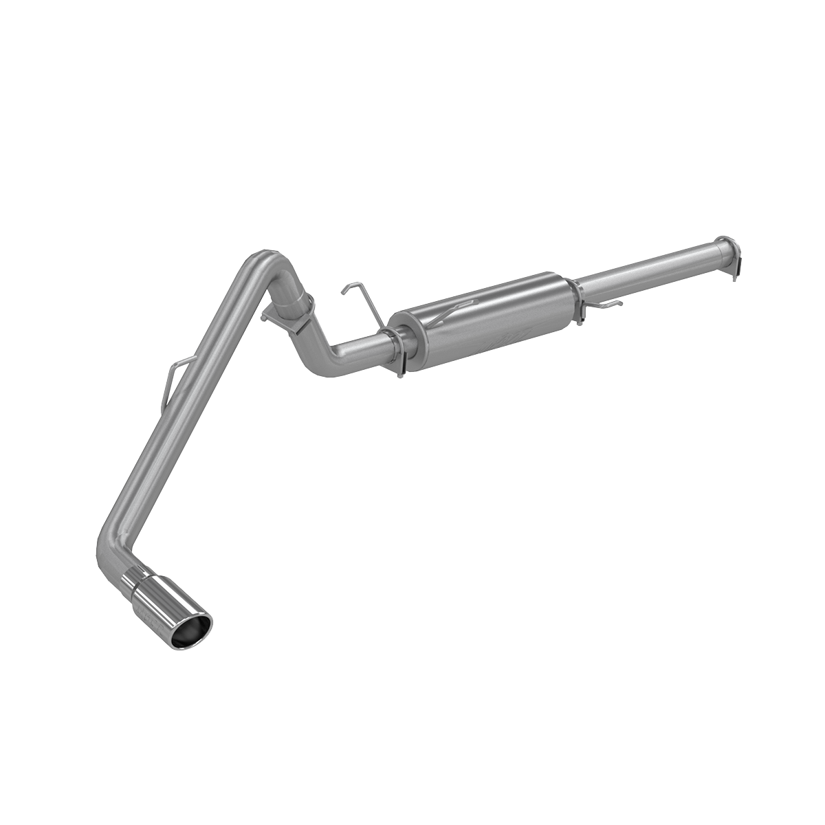 Image of MBRP Cat Back Exhaust System Single Side 4 Inch Tip Aluminized Steel For 04-05 Dodge Ram Hemi 1500 5.7L Standard Cab/Crew Cab/Short Bed S5104AL