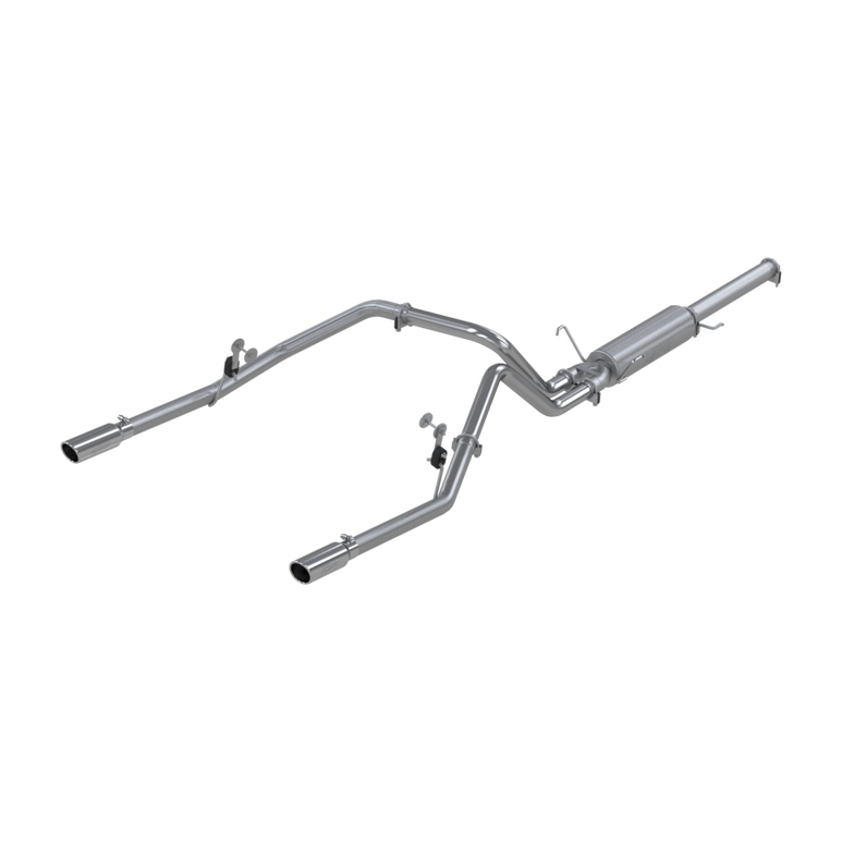 Image of MBRP 3 Inch Cat Back Exhaust System Dual Split Rear For 04-05 Dodge Ram Hemi 1500 5.7L Standard Cab/Crew Cab/Short Bed Aluminized Steel S5112AL