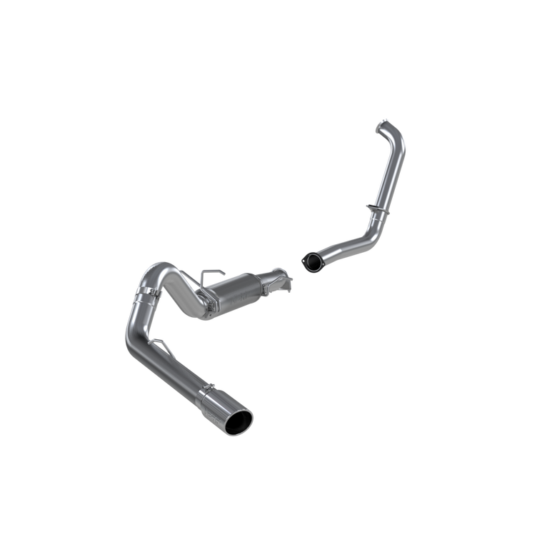 Image of MBRP 4 Inch Turbo Back Single Side Stock Cat Exit Aluminized Steel For 03-05 Ford Excursion 6.0L S6216AL