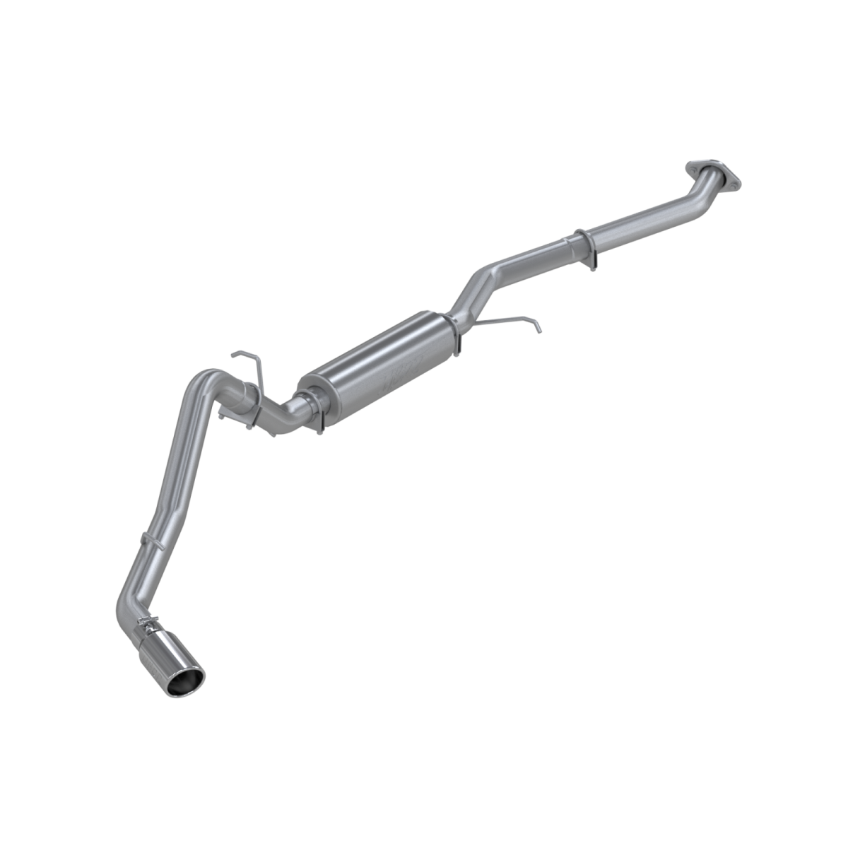 Image of MBRP Cat Back Exhaust System Single Side For 03-07 Silverado/Sierra 1500 07 Classic 4.8/5.3L Extended Aluminized Steel S5014AL