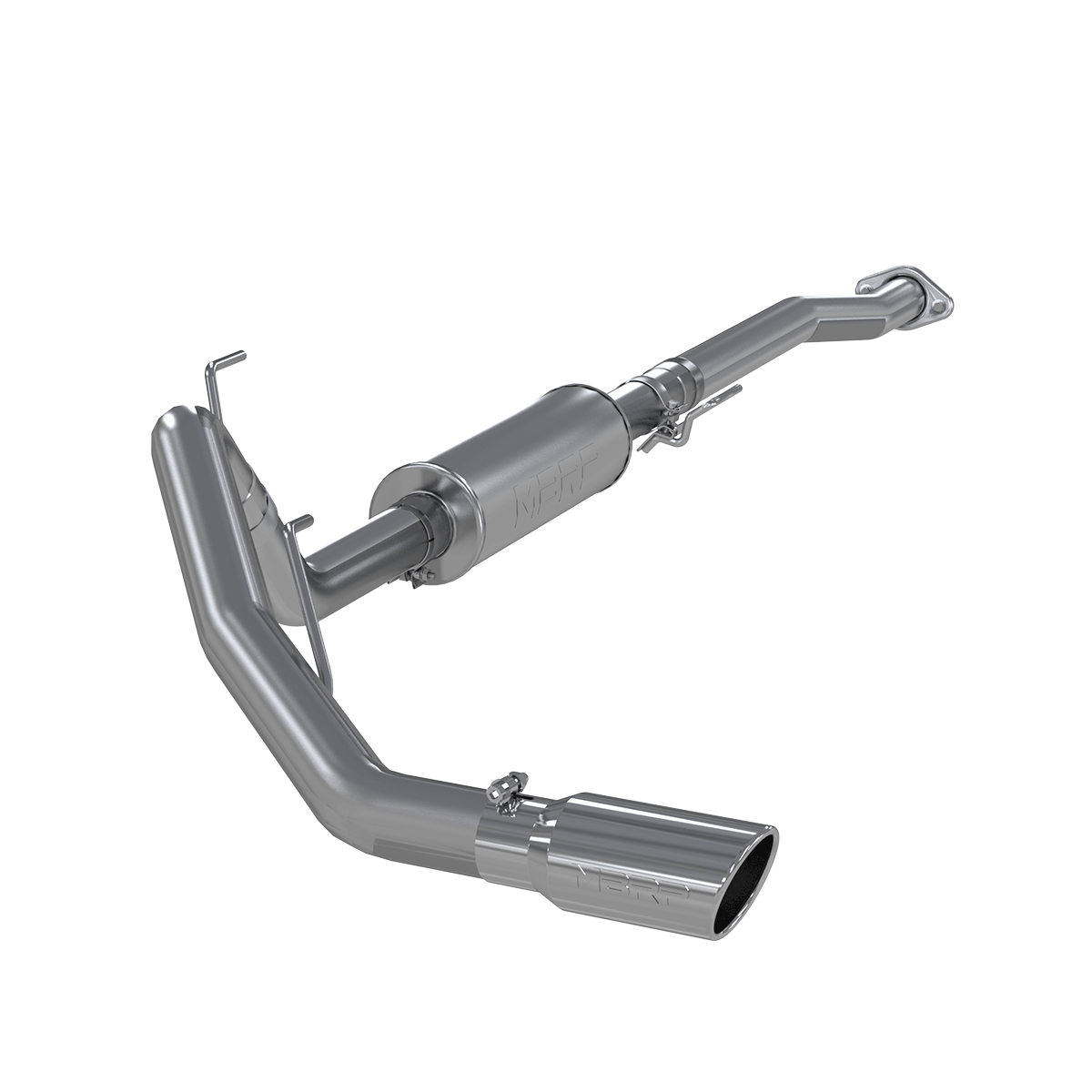 Image of MBRP 3 Inch Cat Back Exhaust System Single Side Exit Aluminized Steel For 11-14 Ford F-150 V6 EcoBoost S5236AL