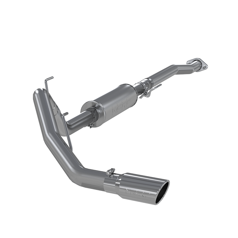 Image of MBRP 3 Inch Cat Back Exhaust System Single Side Exit T409 Stainless Steel For 11-14 Ford F-150 V6 EcoBoost S5236409