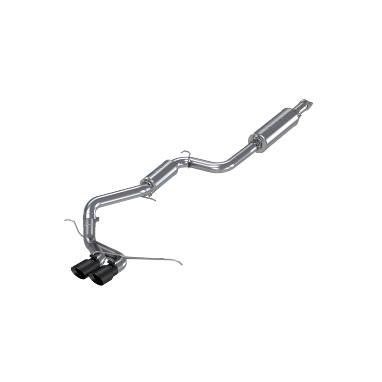 Image of MBRP 3 Inch Cat Back Exhaust System For 13-18 Ford Focus ST 2.0L EcoBoost Dual Center Outlet Black Coated TipsT304 Stainless Steel S4200409BT