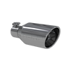 Image of MBRP Exhaust Tip 4 1/2 Inch O.D. Single Wall Angle Rolled End 2.5 Inch Inlet 11 Inch Length T304 Stainless Steel T5160