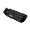 Image of MBRP Universal 5 Inch Hexagon Shaped W/Back Plate Black Series Exhaust Tip T5164BLK