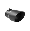 Image of MBRP Exhaust Tip 4 1/2 Inch O.D. Dual Wall Angled Fits Aluminized Steel 3 Inch Systems T5151BLK