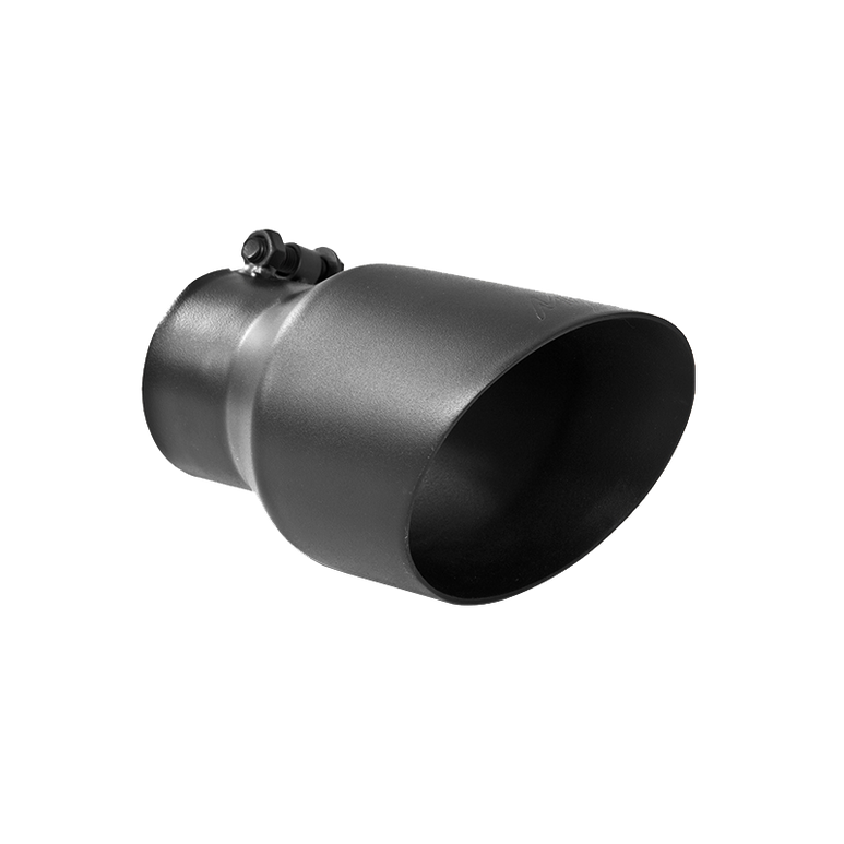 Image of MBRP Exhaust Tip 4 1/2 Inch O.D. Dual Wall Angled Fits Aluminized Steel 3 Inch Systems T5151BLK