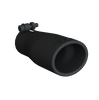 Image of MBRP Exhaust Tip 3 3/4 Inch O.D. Oval 2.5 Inch Inlet 7 1/16 Inch Length Black T5116BLK