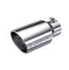 Image of MBRP Exhaust Tail Pipe Tip 6 Inch O.D. Angled Rolled End 4 Inch Inlet 12 Inch Length T304 Stainless Steel T5073