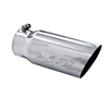 Image of MBRP Exhaust Tail Pipe Tip 5 Inch O.D. Angled Single Walled 4 Inch Inlet 12 Inch Length T304 Stainless Steel T5052