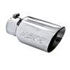 Image of MBRP Exhaust Tail Pipe Tip 6 Inch O.D. Dual Wall Angled 4 Inch Inlet 12 Inch Length T304 Stainless Steel T5072