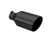 Image of MBRP Exhaust Tip 8 Inch O.D. Rolled End 4 Inch Inlet 18 Inch Length Black Finish T5128BLK