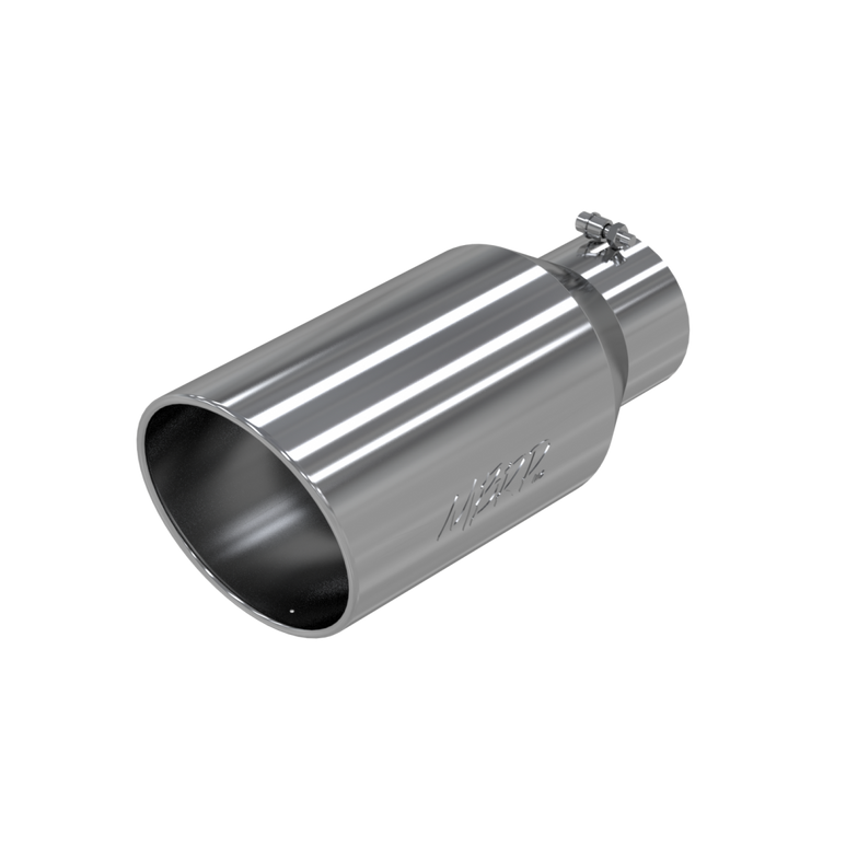 Image of MBRP Exhaust Tip 8 Inch O.D. Rolled End 5 Inch Inlet 18 Inch Length T304 Stainless Steel T5129