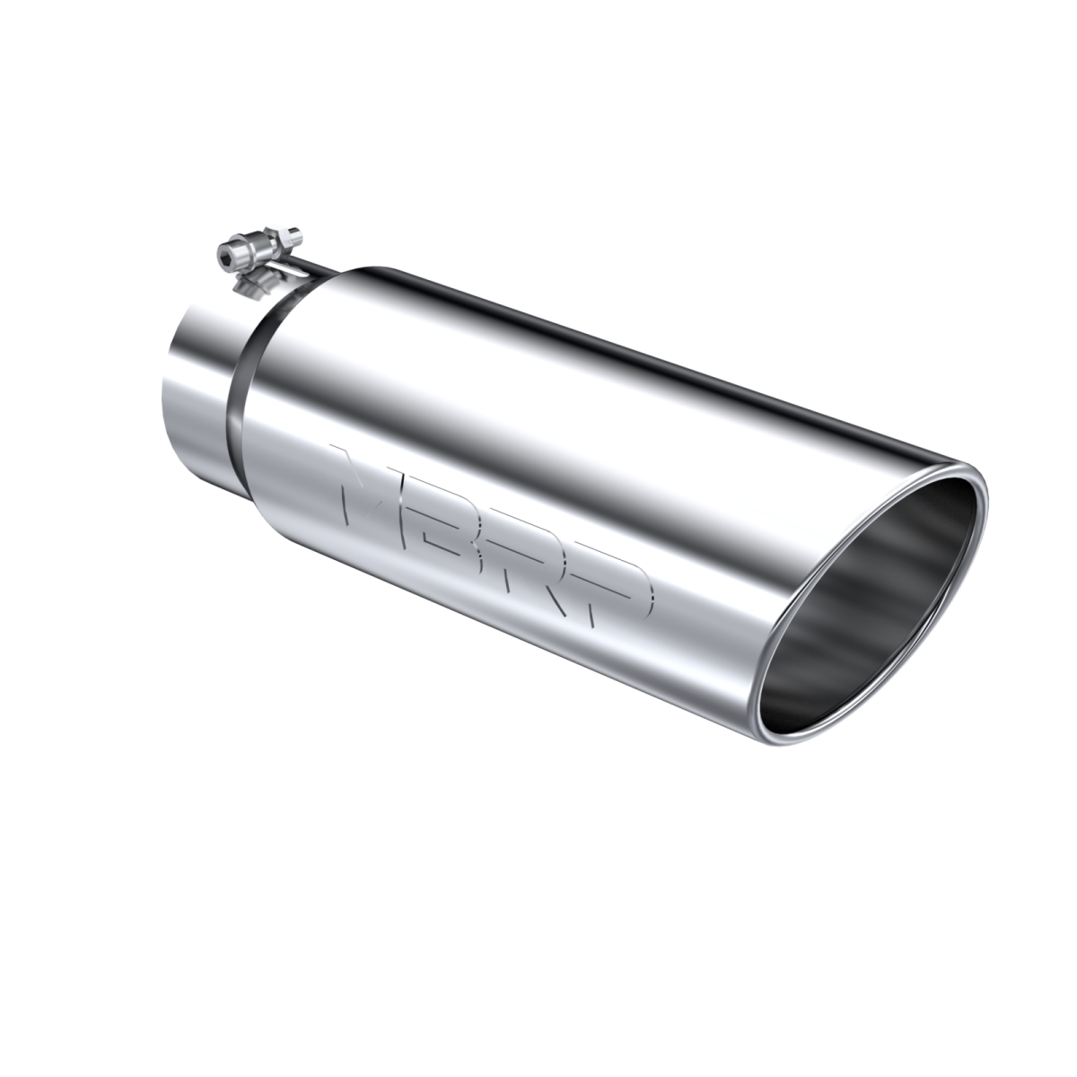 Image of MBRP Exhaust Tip 6 Inch O.D. Angled Rolled End 5 Inch Inlet 18 Inch Length T304 Stainless Steel T5125