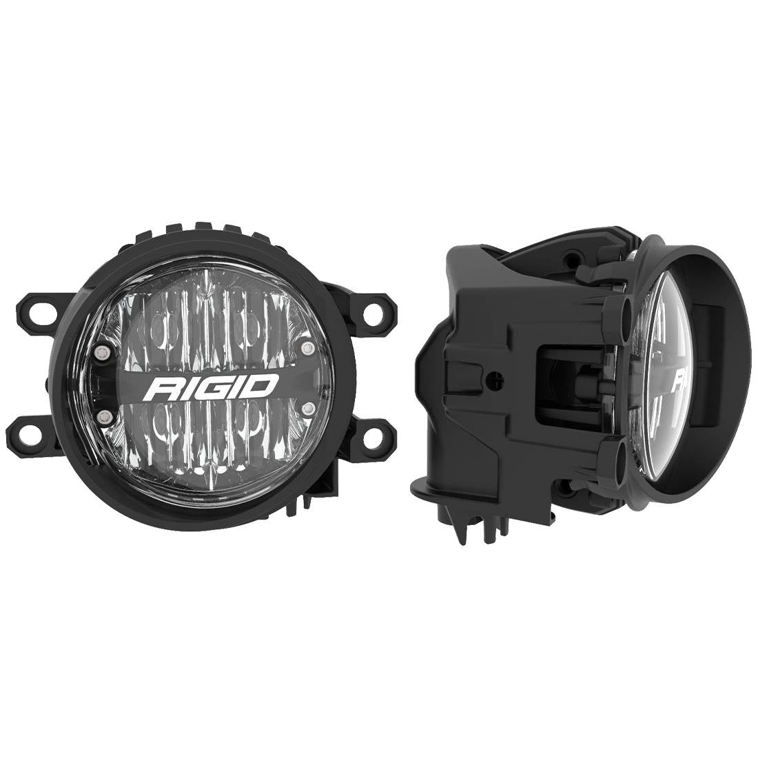 Image of Rigid Industries Toyota Fog Mount Kit For 10-20 Tundra/4Runner 16-20 Tacoma With 1 Set 360-Series 4.0 Inch SAE Yellow Lights 37101