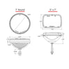Image of Rigid Industries 7 Inch Round Headlight With H13 To H4 Adaptor Pair 55001