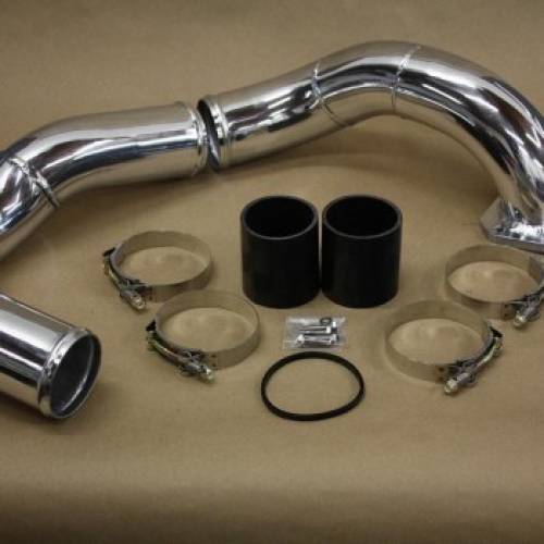 Image of No Limit Fabrication 6.4 Coldside Kit 08-10 Ford Super Duty Power Stroke Polished Aluminum 64PACSK