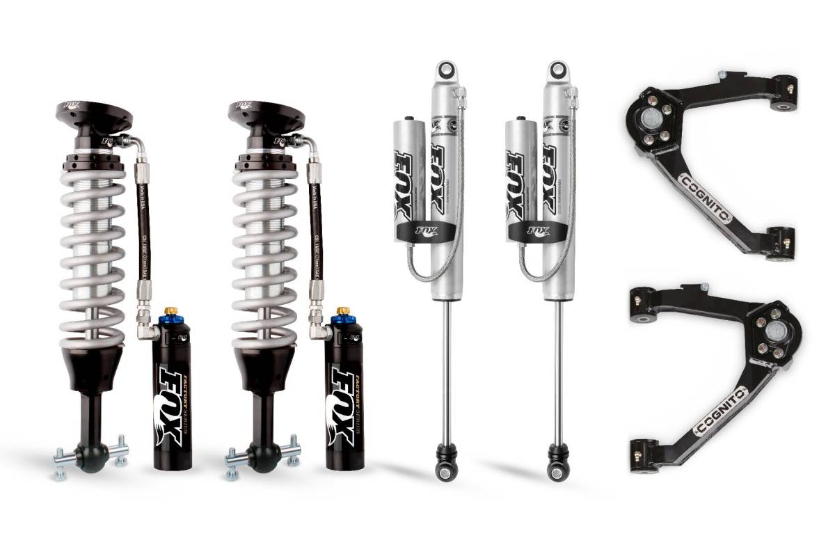 Image of Cognito Motorsports Truck 3-Inch Elite Leveling Kit with Fox FSRR Shocks for 07-18 Silverado/Sierra 1500 2WD/4WD With OEM Cast Steel Control Arms 210-P1012